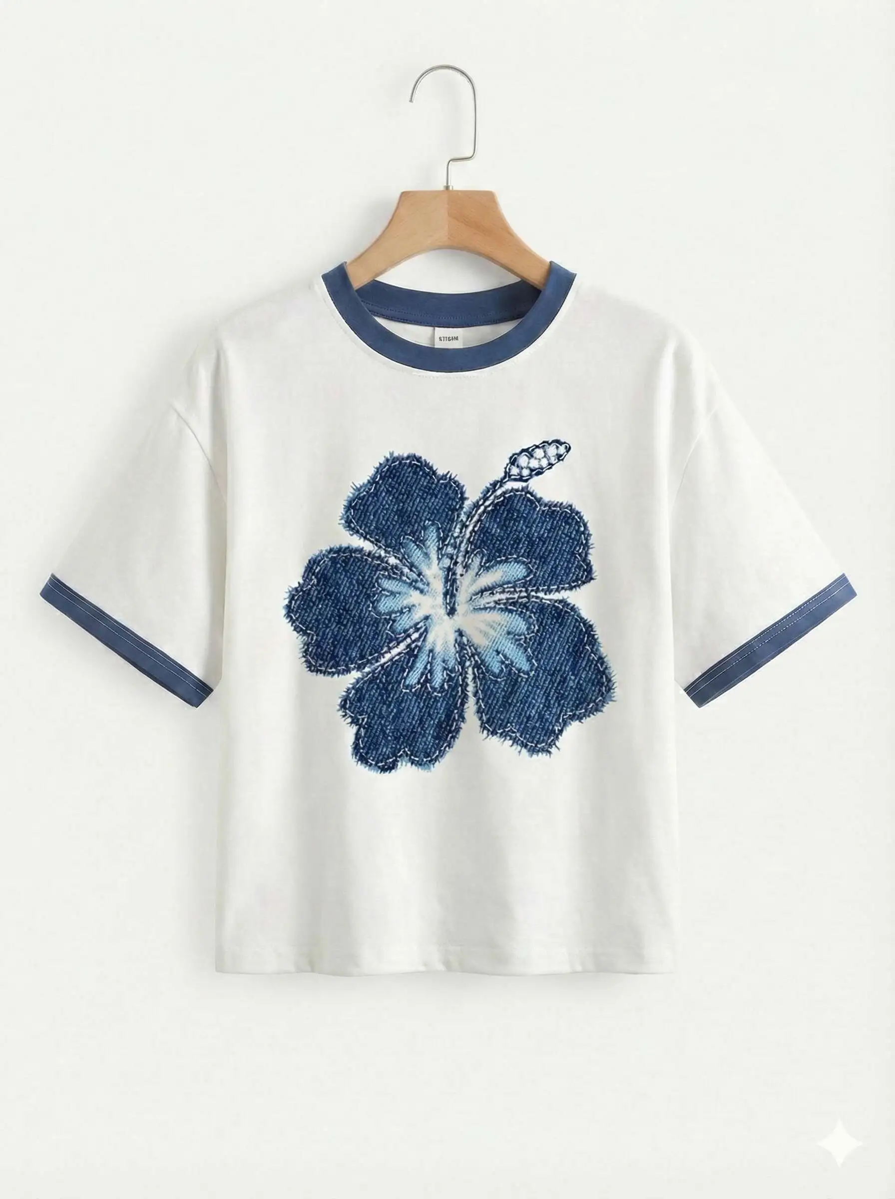 Ocean hibiscus tee